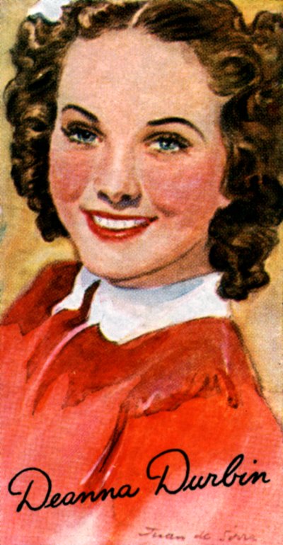 Deanna Durbin, 1921-1999, laulaja ja näyttelijä Hollywood-elokuvissa 1930- ja 1940-luvuilla, 1900-luku tekijältä Unbekannt