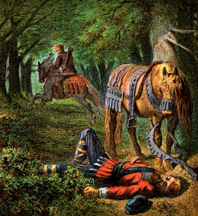 William The Secondin kuolema, 1100, c1850 tekijältä Unbekannt