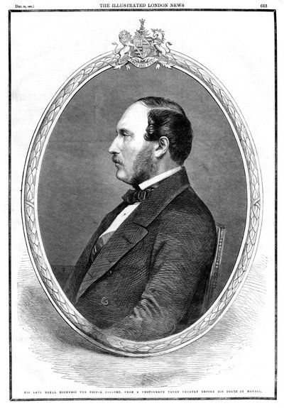 Albertin, prinssipuolison kuolema, 1861 tekijältä Unbekannt
