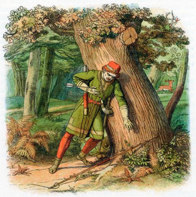 Kuningas Vilhelm II:n kuolema, 1100 1864 tekijältä Unbekannt