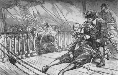 Van Trompin kuolema, 10. elokuuta 1653, c1880 tekijältä Unbekannt