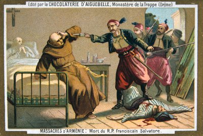Pastori Isä Salvatoren, fransiskaanilunkin, kuolema 1895 tekijältä Unbekannt