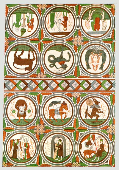 Sisustus Stora Rådan vanhassa kirkossa, Västra Götaland, Ruotsi, 1928. tekijältä Unbekannt