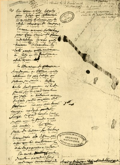 Napoleon Bonaparten määräys, 23. toukokuuta 1796, 1921. tekijältä Unbekannt