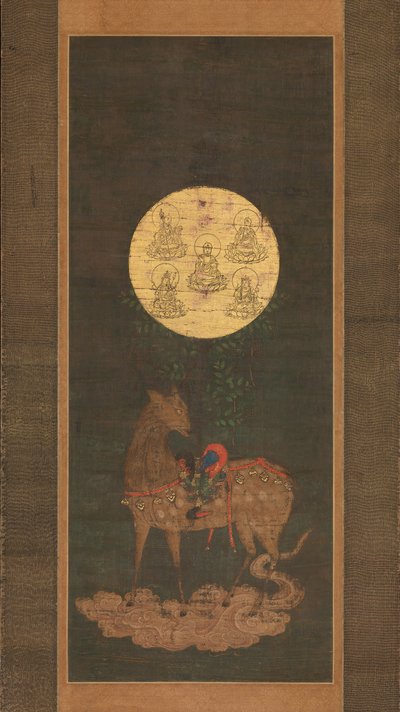 Kasugan pyhäkön hirvenmandala, 1300-luvun loppu. tekijältä Unbekannt