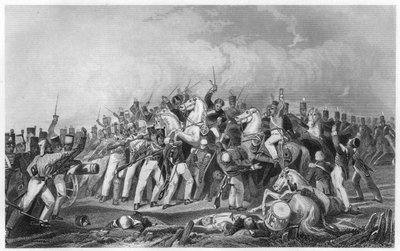 Kenraali Nicholsons-kolonnin Sealkote-kapinoittajien tappio, 1857, c1860 tekijältä Unbekannt