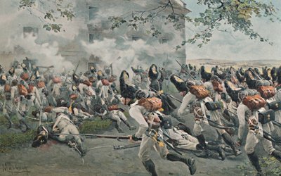 Makasiinin puolustaminen Esslingissä, 1809, 1896 tekijältä Unbekannt