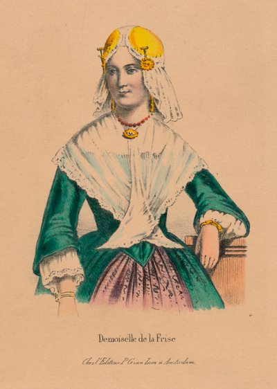 Frieslandin neito, 1850-luku. tekijältä Unbekannt