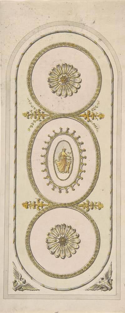 Suunnittelu paneelille, 1748-92. tekijältä Unbekannt