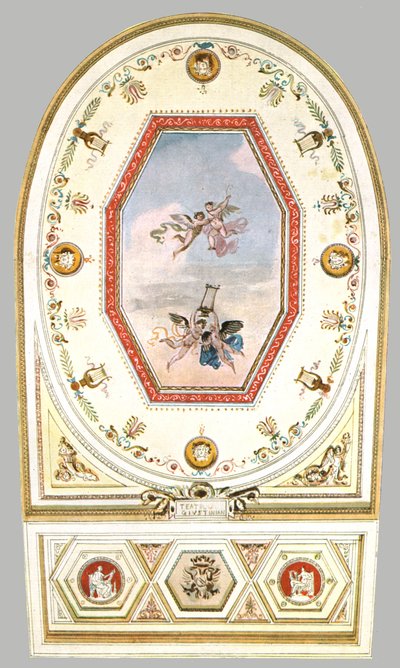 Suunnittelu teatterin kattoon, Italia, 1928. tekijältä Unbekannt