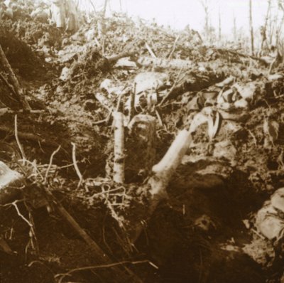 Tuhoutunut suoja, Les Éparges, Pohjois-Ranska, 1915. tekijältä Unbekannt