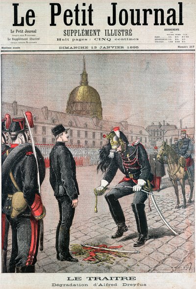 Albert Dreyfusin häpeä, 1895 tekijältä Unbekannt