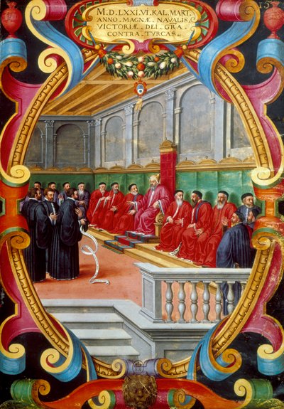 Venetsian doge ja hänen neuvonsa, 1500-luvun loppu tekijältä Unbekannt