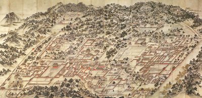 Donggwoldon maalaus itäisistä palatseista, n. 1830. tekijältä Unbekannt