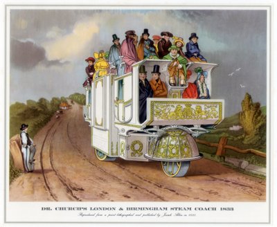 Dr Churchs London and Birmingham Steam Coach, 1833 tekijältä Unbekannt