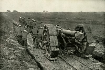 Aseiden vetäminen uusiin etenemisasemiin, 1919. tekijältä Unbekannt