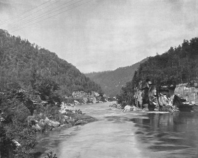 Dragon Gorge, New River, Länsi-Virginia, USA, c1900. tekijältä Unbekannt