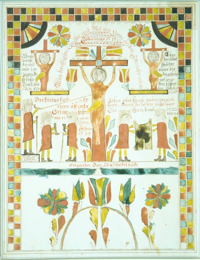 Piirustus ristiinnaulitsemisesta, 1800. tekijältä Unbekannt