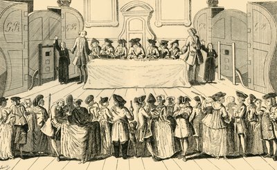 Osavaltion arpajaiset Guildhallissa, 1751, n. 1872. tekijältä Unbekannt