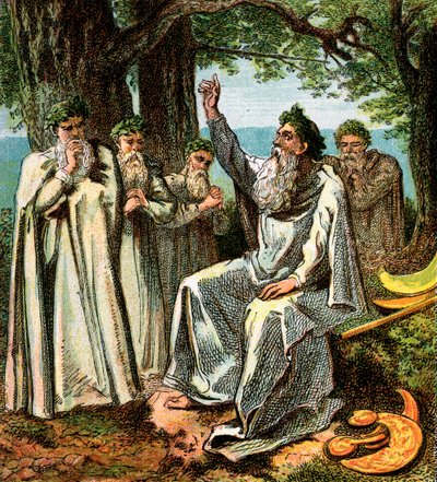 Druidit tai brittiläiset papit, c1850 tekijältä Unbekannt
