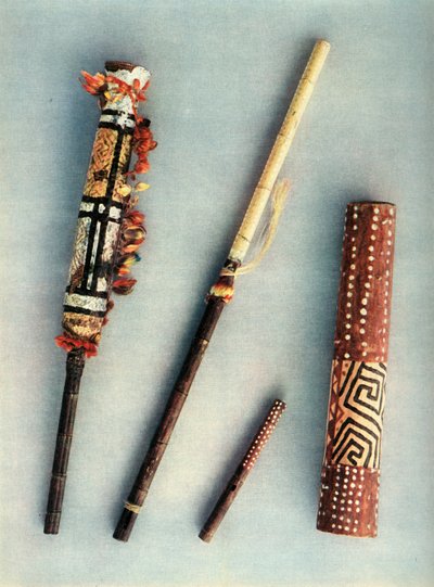 Baniva Indians -heimon rumpu- ja puhallinsoittimet, Venezuela, 1948 tekijältä Unbekannt