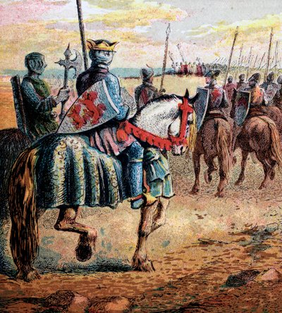 Herttua Robert menee Palestiinaan, 1000-luku, n. 1850 tekijältä Unbekannt