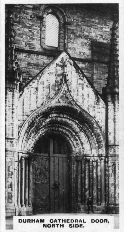 Durhamin katedraalin ovi, pohjoispuoli, 1920-luku tekijältä Unbekannt
