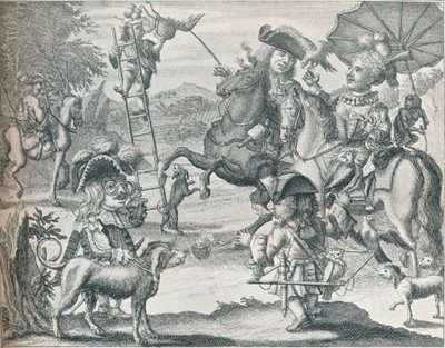 Dutch Skit on Falconry, c1716, 1916 tekijältä Unbekannt