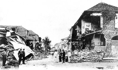Maanjäristyksen vauriot, Duke Street, Kingston, Jamaika, 1907 tekijältä Unbekannt