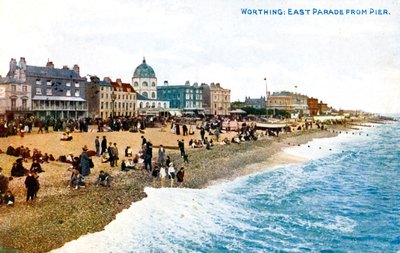 East Parade laiturilta, Worthing, Sussex, 1900-luvun alku tekijältä Unbekannt