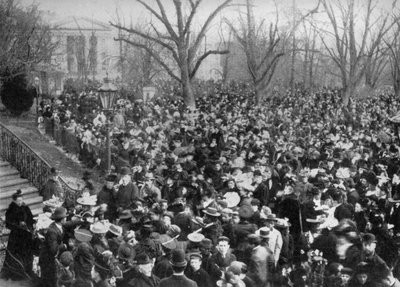 Pääsiäismunien pyörittäminen, Valkoinen talo, Washington DC, USA, 1908 tekijältä Unbekannt