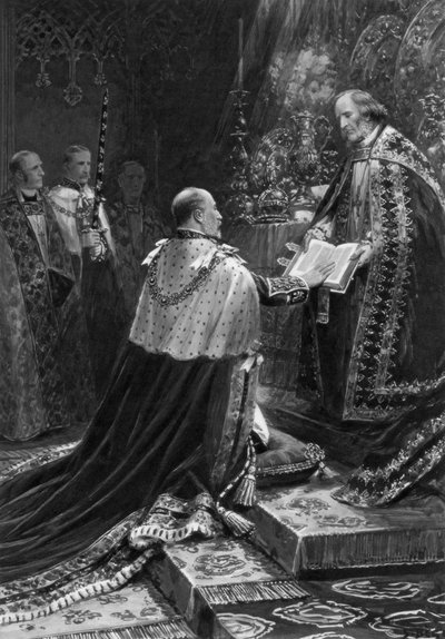 Edward VII vannoi valan, 1902 tekijältä Unbekannt