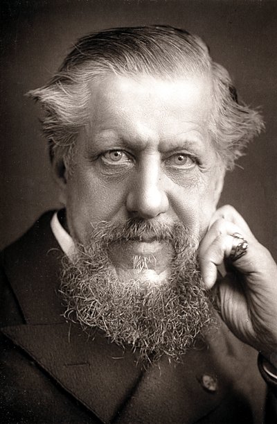 Edwin Arnold 1832-1904, brittiläinen orientalisti, runoilija ja toimittaja, c1890 tekijältä Unbekannt