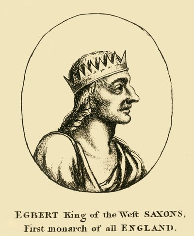 Egbert länsisaksien kuningas, koko Englannin ensimmäinen hallitsija 1700-luvulla. tekijältä Unbekannt