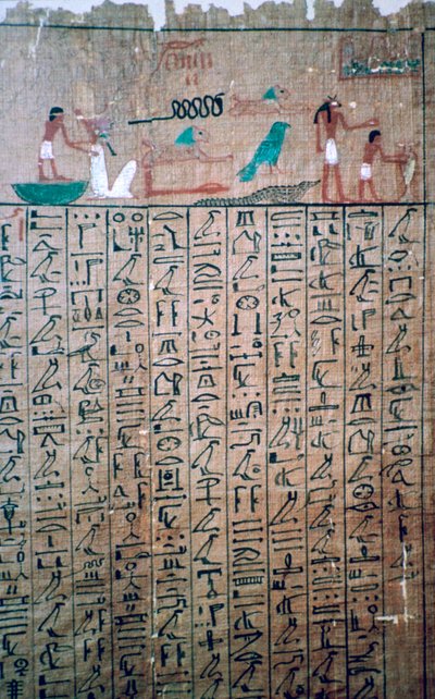 Egyptiläiset hieroglyfit Kuolleiden kirjasta tekijältä Unbekannt