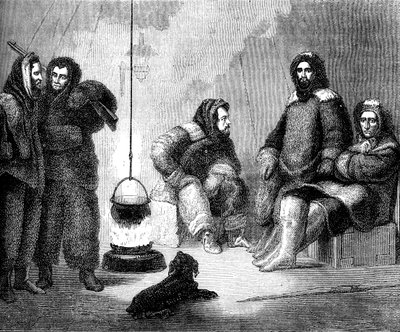 Elisha Kent Kane ja hänen toverinsa Grönlannissa, c1855 c1880 tekijältä Unbekannt