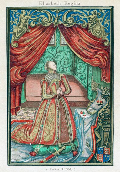 Elizabeth I, Englannin ja Irlannin kuningatar, 1569 tekijältä Unbekannt