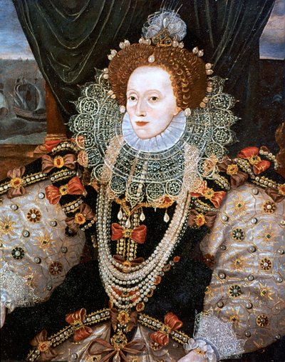 Elizabeth I, Englannin ja Irlannin kuningatar, 1588 tekijältä Unbekannt