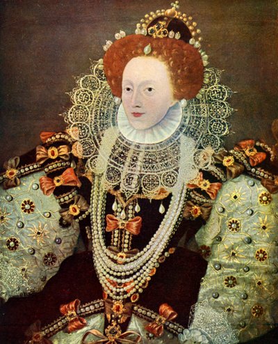 Elizabeth I, Englannin ja Irlannin kuningatar, c1588, c1902-1905 tekijältä Unbekannt