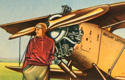 Elly Beinhorn lentokoneensa kanssa, 1932. tekijältä Unbekannt
