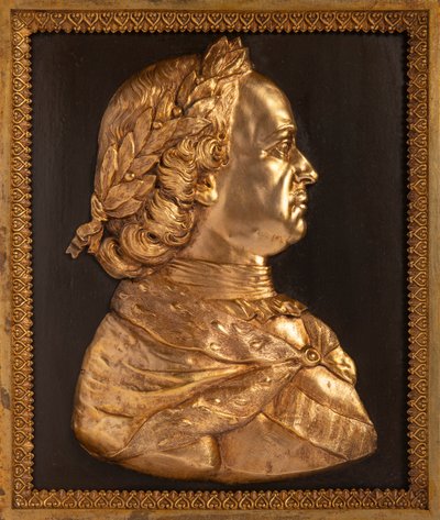 Keisari Pietari I Suuri bareljefi, 1800-luku. tekijältä Unbekannt