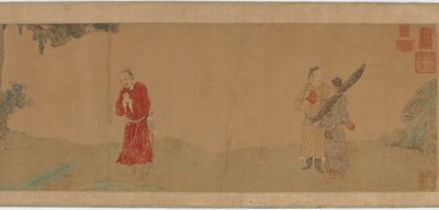 Keisari Shi Le kunnioittaa buddhalaista munkkia, 1368-1644. tekijältä Unbekannt