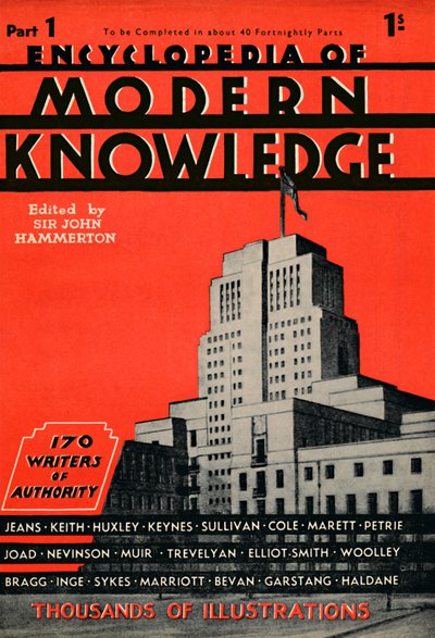 Encyclopedia of Modern Knowledge Osa 1 -ilmoitus, 1935 tekijältä Unbekannt