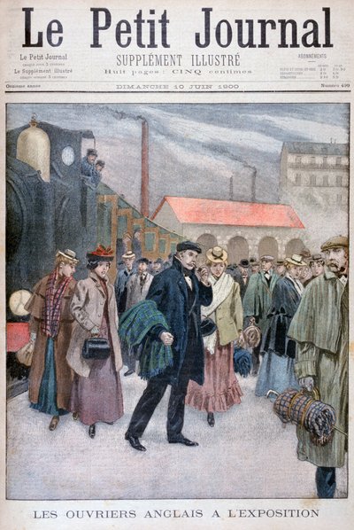 Englantilaiset vierailemassa yleisnäyttelyssä 1900, Pariisi, 1900 tekijältä Unbekannt