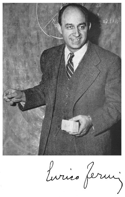 Enrico Fermi, italialaissyntyinen amerikkalainen ydinfyysikko tekijältä Unbekannt