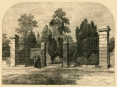 Sisäänkäynti Bromptonin hautausmaalle, c1876. tekijältä Unbekannt