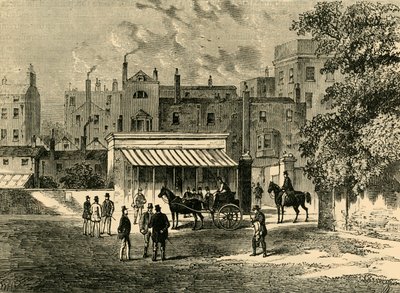 Sisäänkäynti Old Tattersallsiin, n. 1876. tekijältä Unbekannt
