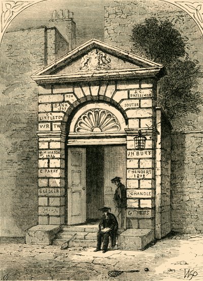 Sisäänpääsy Westminster Schooliin, 1881. tekijältä Unbekannt