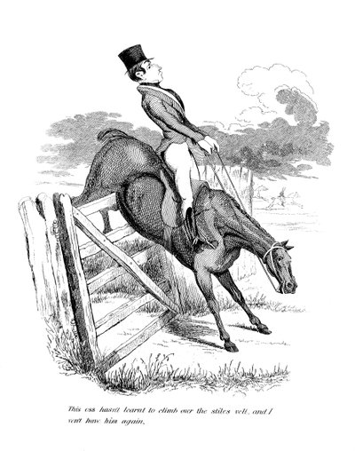 Ratsastussarjakuva, 1800-luku tekijältä Unbekannt