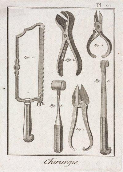 Laitteet, Early-Modern Kirurginen saha ja muut instrumentit tekijältä Unbekannt